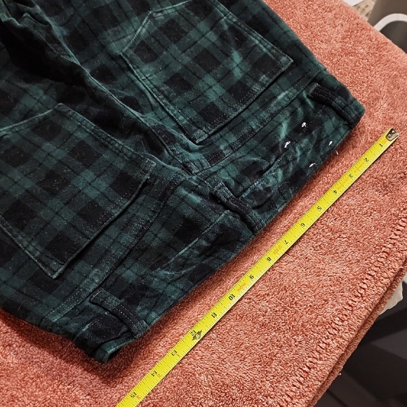 Talbots Dark Green Plaid Corduroy Pants - Picture 9 of 9
